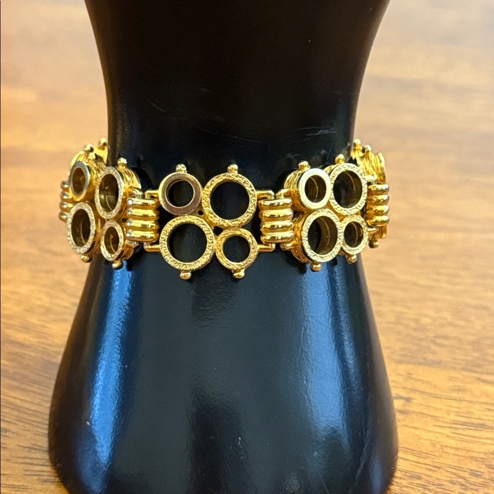 Vintage Modernist Gold Tone Bracelet